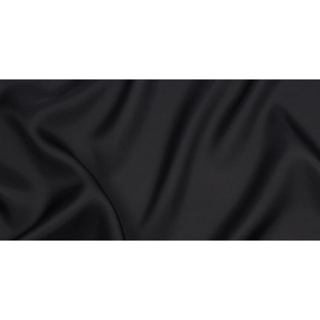 Silk Satin-Face Organza 54" - Black - Premium Collection