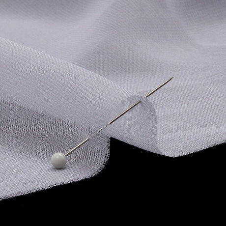 Silk Chiffon 44" - Bright White - Premium Collection