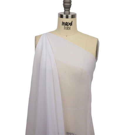 Silk Chiffon 44" - Bright White - Premium Collection