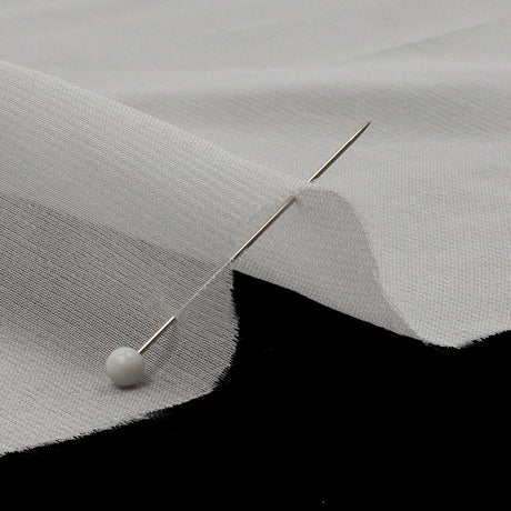 Silk Chiffon 44" - Whisper White - Premium Collection