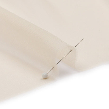 Silk Chiffon 44" - Tapioca - Premium Collection