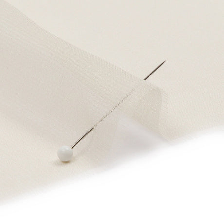 Silk Chiffon 44" - Ivory - Premium Collection