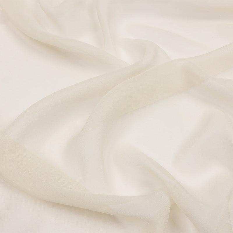Silk Chiffon 44" - Ivory - Premium Collection
