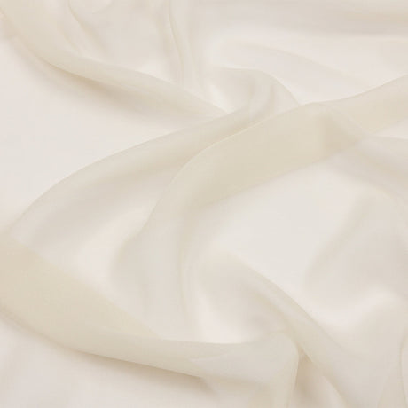 Silk Chiffon 44" - Ivory - Premium Collection