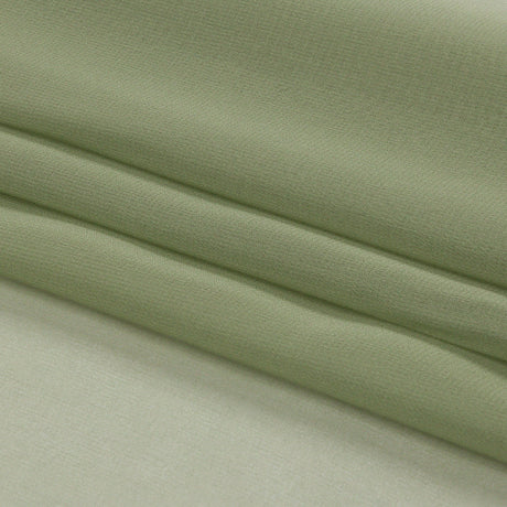 Silk Chiffon 44" - Oil Green - Premium Collection