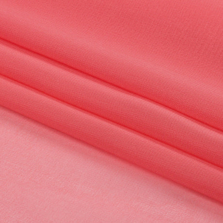 Silk Chiffon 44" - Salmon - Premium Collection