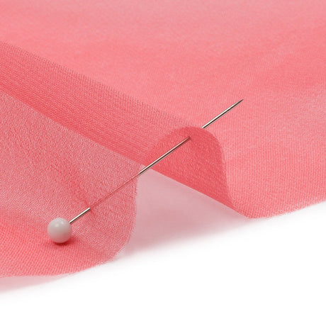 Silk Chiffon 44" - Salmon - Premium Collection