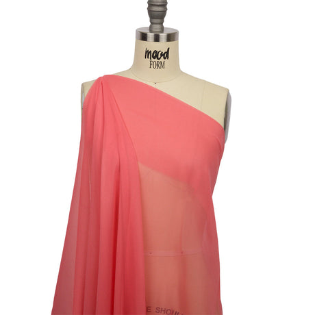 Silk Chiffon 44" - Salmon - Premium Collection