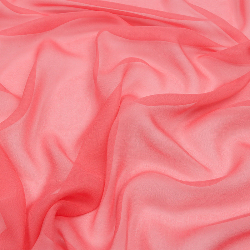 Silk Chiffon 44" - Salmon - Premium Collection