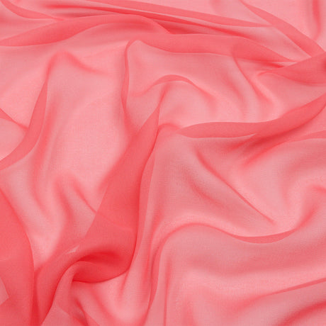 Silk Chiffon 44" - Salmon - Premium Collection