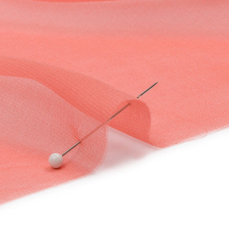 Silk Chiffon 44" - Coral - Premium Collection