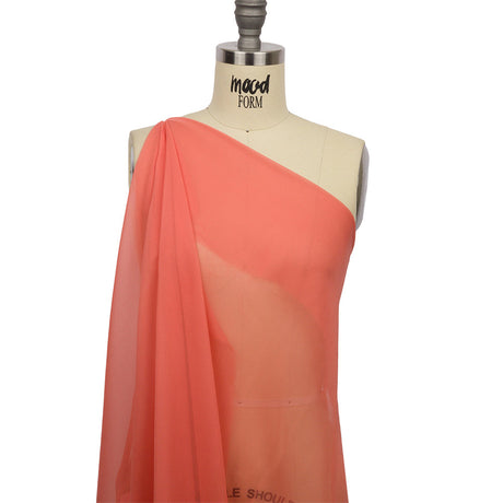 Silk Chiffon 44" - Coral - Premium Collection