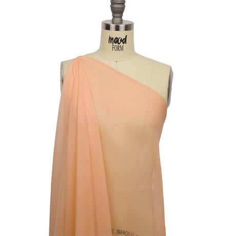 Silk Chiffon 44" - Peach - Premium Collection