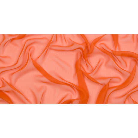 Silk Chiffon 44" - Burnt Orange - Premium Collection