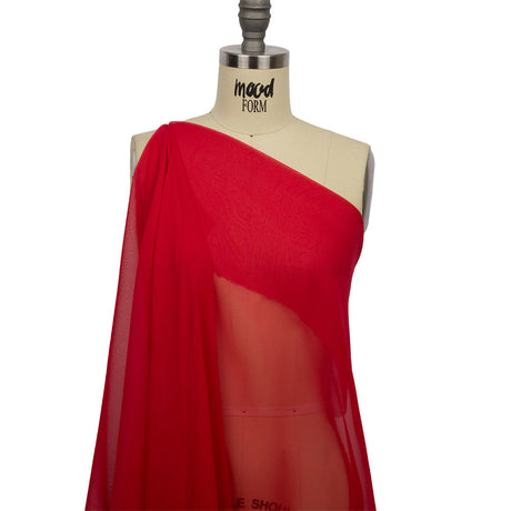 Silk Chiffon 44" - Red - Premium Collection