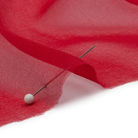 Silk Chiffon 44" - Tango Red - Premium Collection