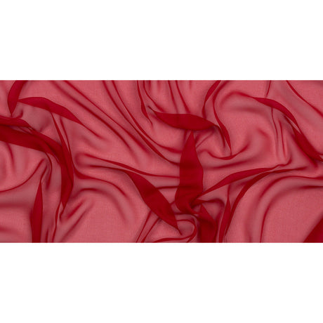 Silk Chiffon 44" - Tango Red - Premium Collection