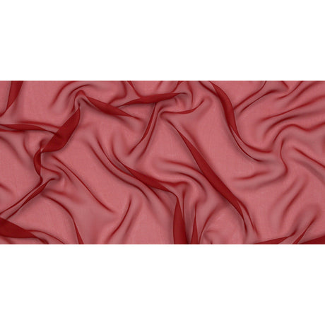 Silk Chiffon 44" - Rust - Premium Collection