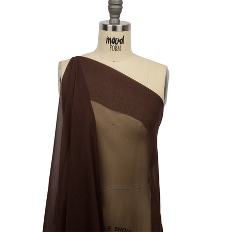 Silk Chiffon 44" - Dark Brown - Premium Collection