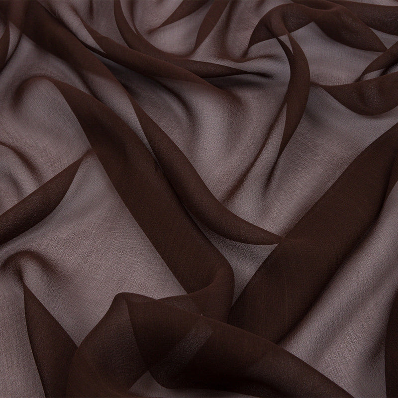 Silk Chiffon 44" - Dark Brown - Premium Collection