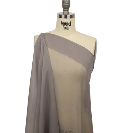 Silk Chiffon 44" - Silver - Premium Collection