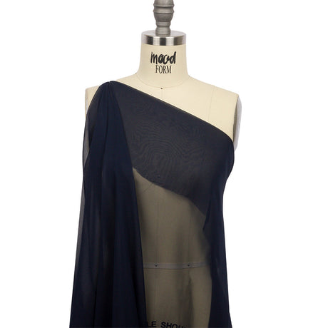 Silk Chiffon 44" - Navy - Premium Collection