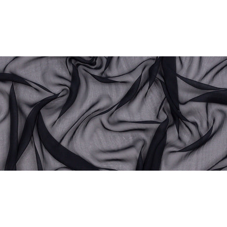 Silk Chiffon 44" - Midnight - Premium Collection