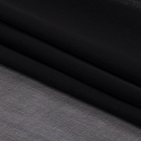 Silk Chiffon 44" - Black - Premium Collection