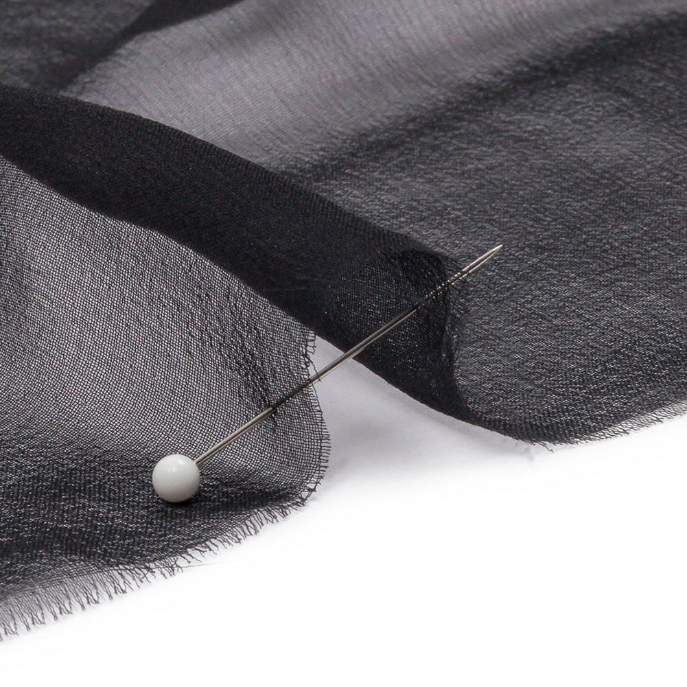 Silk Chiffon 44" - Black - Premium Collection