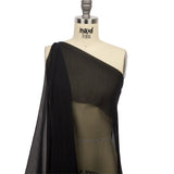 Silk Chiffon 44" - Black - Premium Collection