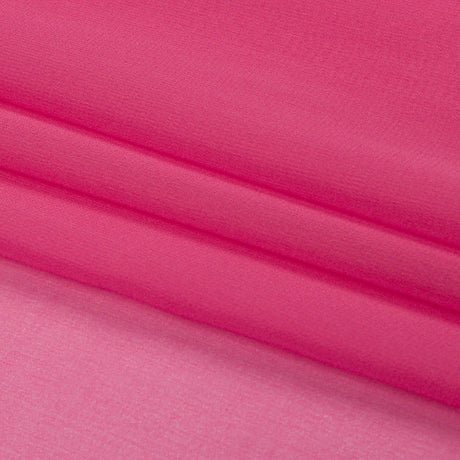 Silk Chiffon 54" - Carmine Rose - Premium Collection
