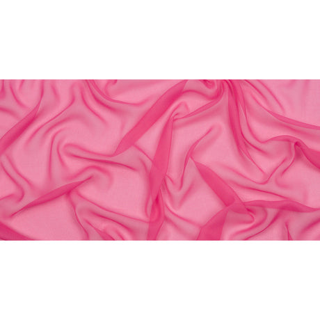 Silk Chiffon 54" - Carmine Rose - Premium Collection