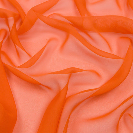 Silk Chiffon 54" - Burnt Orange - Premium Collection