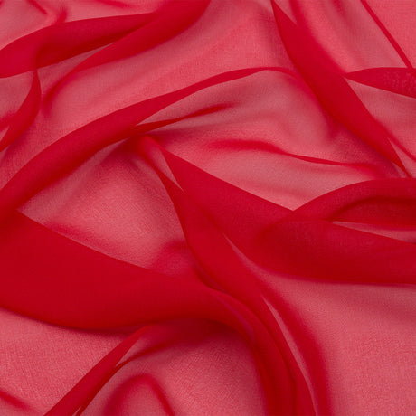 Silk Chiffon 54" - Red - Premium Collection