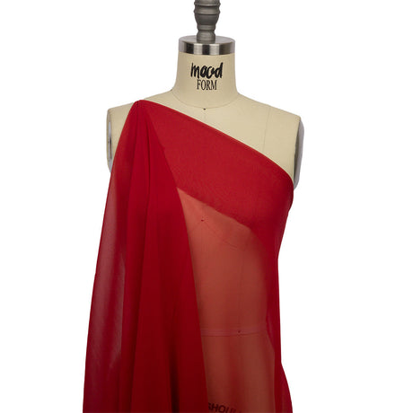 Silk Chiffon 54" - Tango Red - Premium Collection