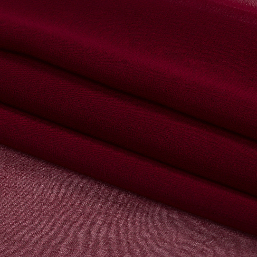 Silk Chiffon 54" - Maroon - Premium Collection
