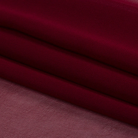 Silk Chiffon 54" - Maroon - Premium Collection