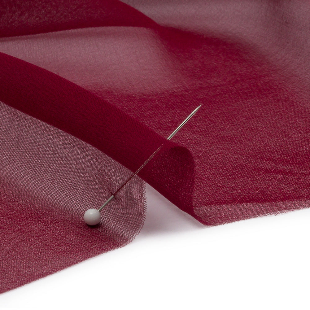 Silk Chiffon 54" - Maroon - Premium Collection