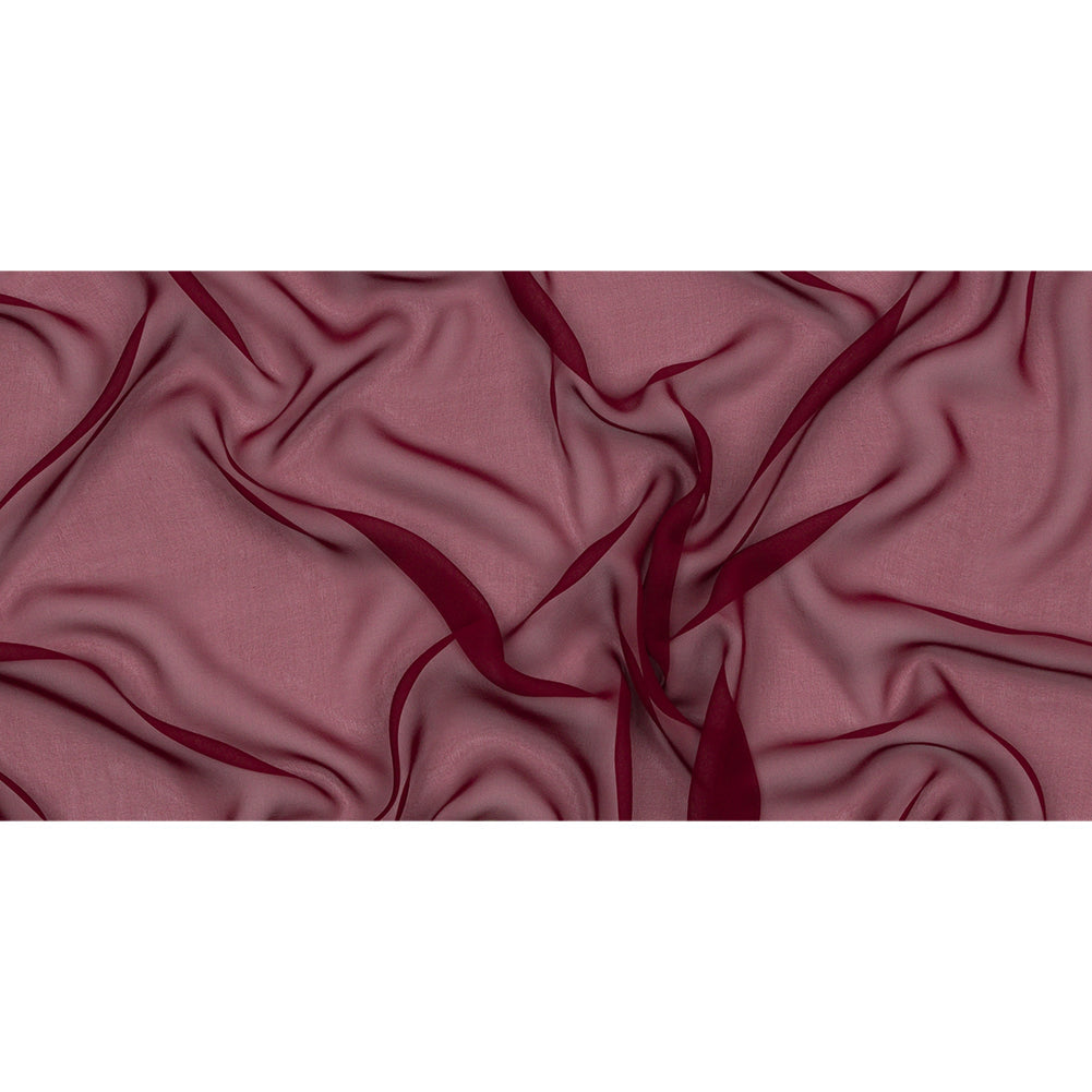 Silk Chiffon 54" - Maroon - Premium Collection