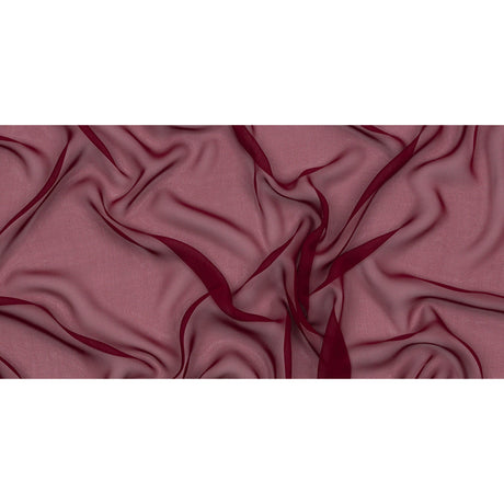 Silk Chiffon 54" - Maroon - Premium Collection