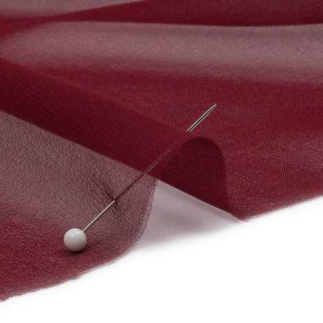 Silk Chiffon 54" - Port - Premium Collection