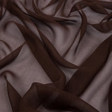 Silk Chiffon 54" - Dark Brown - Premium Collection