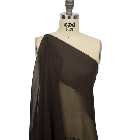 Silk Chiffon 54" - Deep Charcoal - Premium Collection