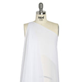 Crinkled Silk Chiffon - Bright White - Premium Collection