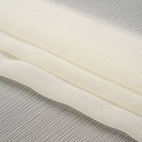 Crinkled Silk Chiffon - Antique White - Premium Collection