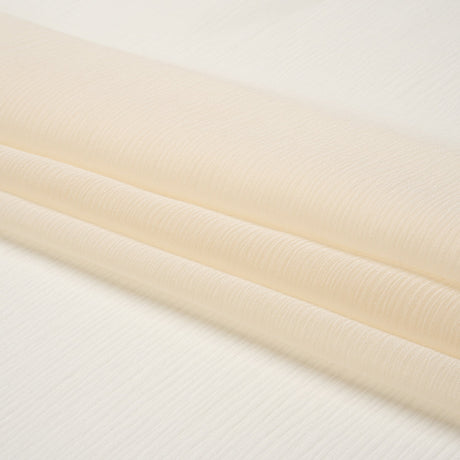 Crinkled Silk Chiffon - Tapioca - Premium Collection