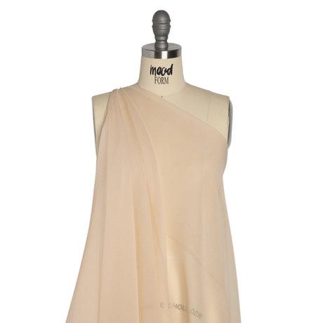 Crinkled Silk Chiffon - Winter Wheat - Premium Collection