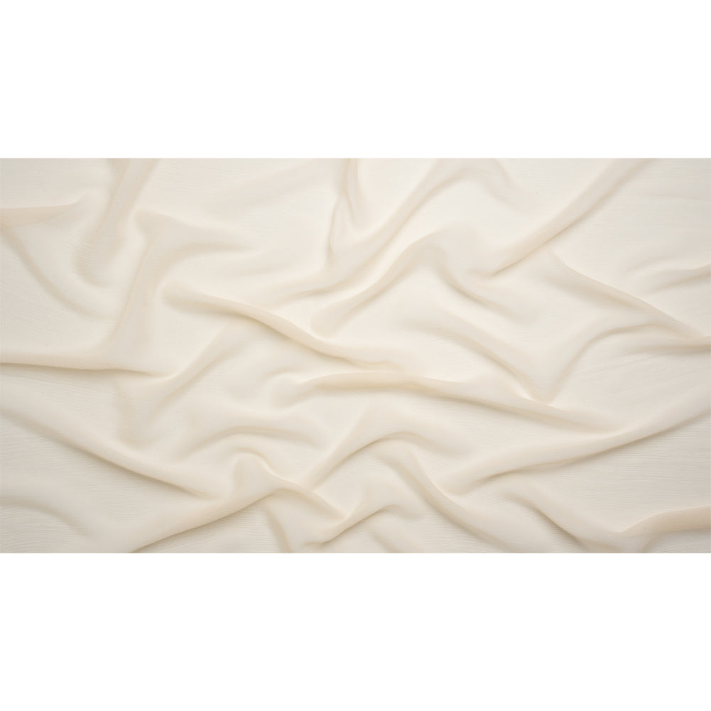 Crinkled Silk Chiffon - Nude - Premium Collection