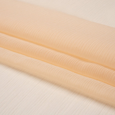 Crinkled Silk Chiffon - Bellini - Premium Collection