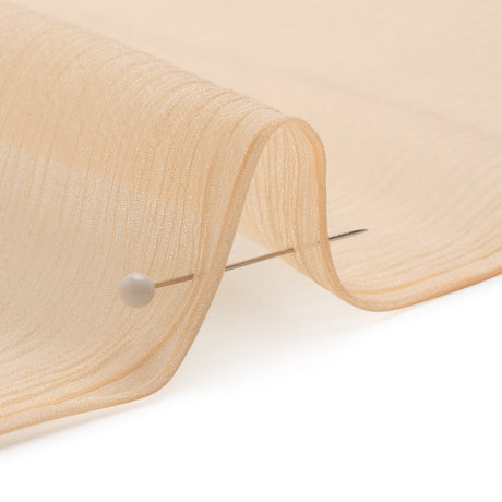 Crinkled Silk Chiffon - Bellini - Premium Collection